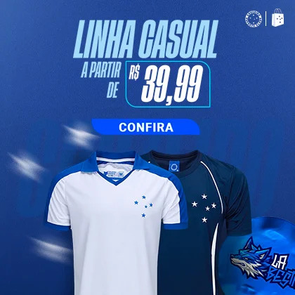 Linha Casual a partir de R$ 39,99